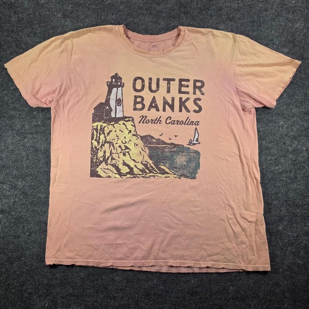 Unbranded Women's Cream and Pink T-shirt